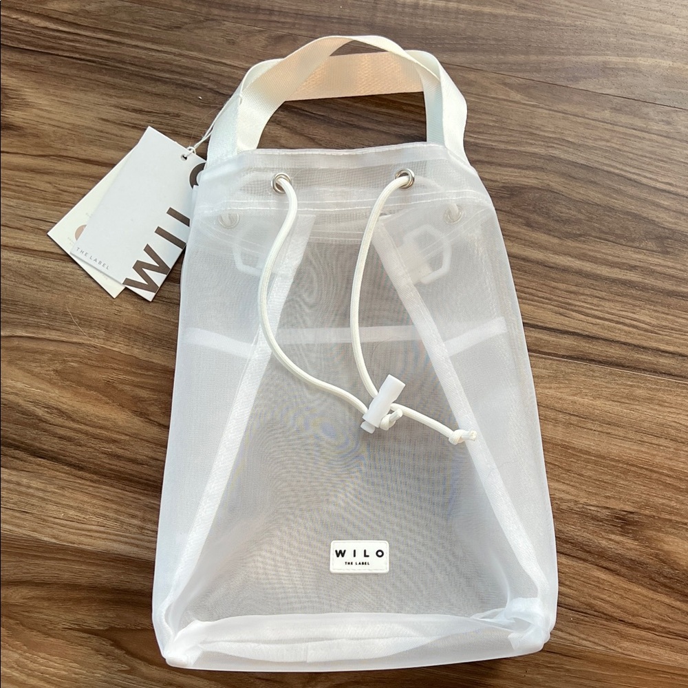 Wilo White Transparent Tote Bag - Picture 5 of 6